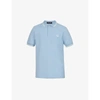 FRED PERRY FRED PERRY MENS SKY SNOW LOGO-EMBROIDERED COTTON-PIQUÉ POLO SHIRT,49792998