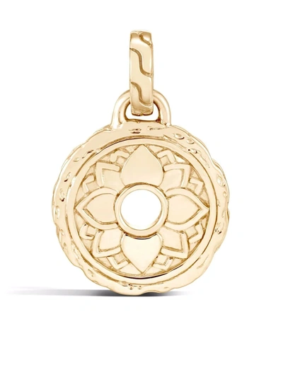 John Hardy 14kt Yellow Gold Classic Chain Round Amulet Pendant