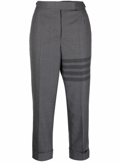 THOM BROWNE 4-BAR CROPPED TROUSERS