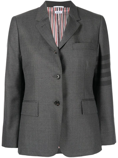 Thom Browne 4-bar 单排扣西装夹克 In Grey