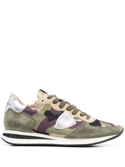 Philippe Model Paris Trpx Camouflage-pattern Sneakers In Grün