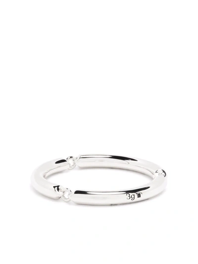 Le Gramme 3g Polished Link Ring In Silber