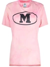 M Missoni Pink Jersey T-shirt With Logo Print In Rosa