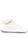 Miharayasuhiro Embroidered-logo Hi-top Trainers In White