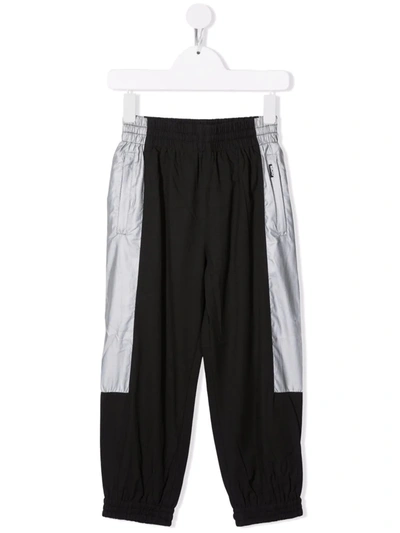 Molo Kids' Colour-block Tracksuit Bottoms In Black