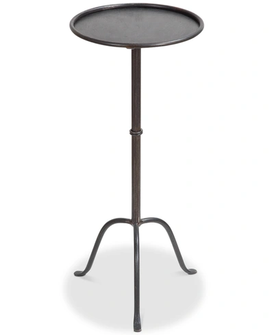 3r Studio Round Metal Martini Table In Brown