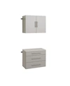 PREPAC HANG-UPS 30" STORAGE CABINET SET A - 2 PIECE