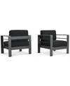 NOBLE HOUSE MADRID OUTDOOR CLUB CHAIRS (SET OF 2)