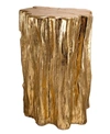 AB HOME GOLD-TONE TREE TRUNK STOOL