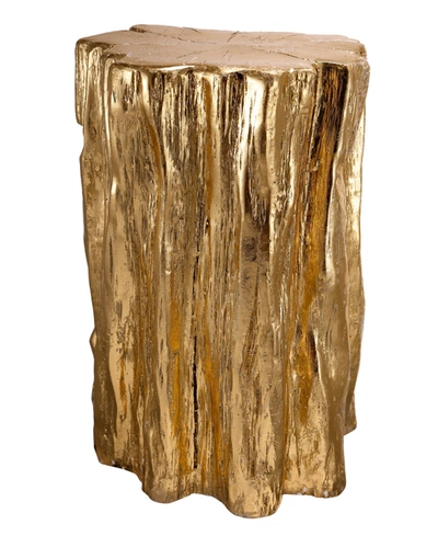 Ab Home Gold-tone Tree Trunk Stool