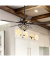 Jonathan Y Ali 48" 3-light Wrought Iron Led Ceiling Fan With Remote
