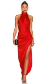 Amanda Uprichard X Revolve Samba Gown In Candy Apple