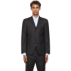 Thom Browne Grey Super 120s Twill Classic Suit & Tie