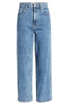 Slvrlake London High Waist Crop Straight Leg Jeans In Kings Canyon