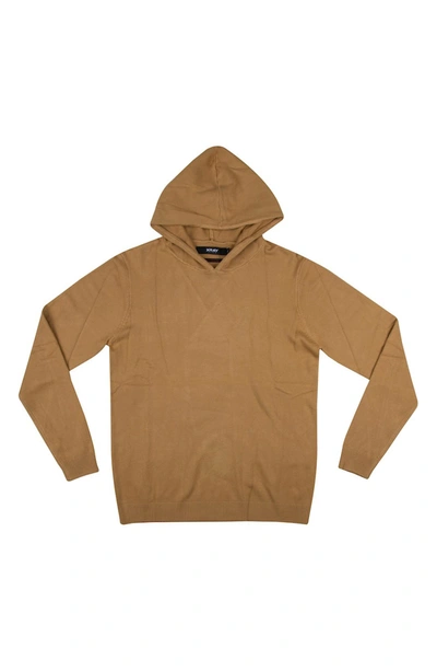 X-ray Core Knit Pullover Hoodie In Copper