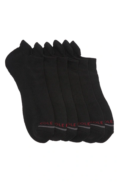 Cole Haan Baselayer No Show Socks In Black