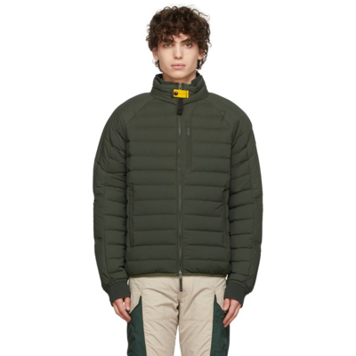 Parajumpers Khaki Moses-m Down Jacket In Green