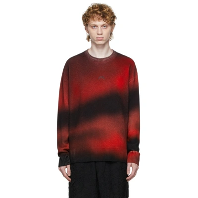 A-cold-wall* Tie Dye-patterned Wool Jumper In Red