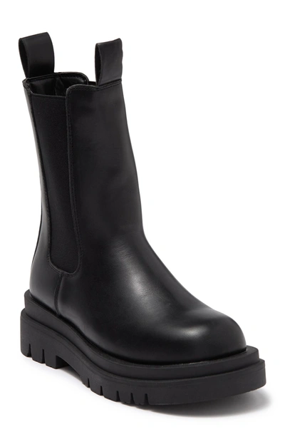 Aquatherm By Santana Canada Chole Mid Faux Fur Lined Chelsea Boot In Black