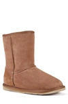 Australia Luxe Collective Suede Genuine Shearling Lined Cosy Short Boot In Chestnut