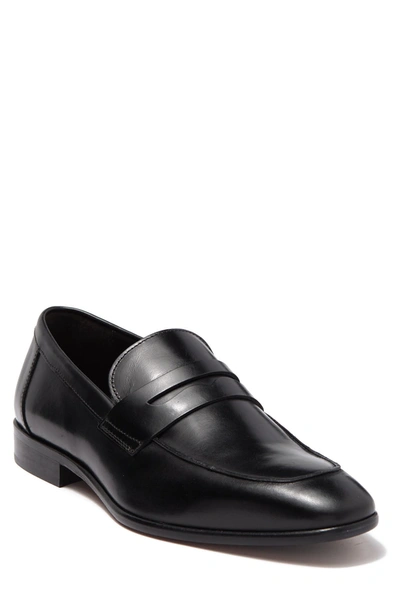 To Boot New York Tribeca Penny Loafer In Vitello Nero