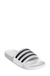 Adidas Originals Mens Adidas Adilette Boost Slide In White/ Black/ White