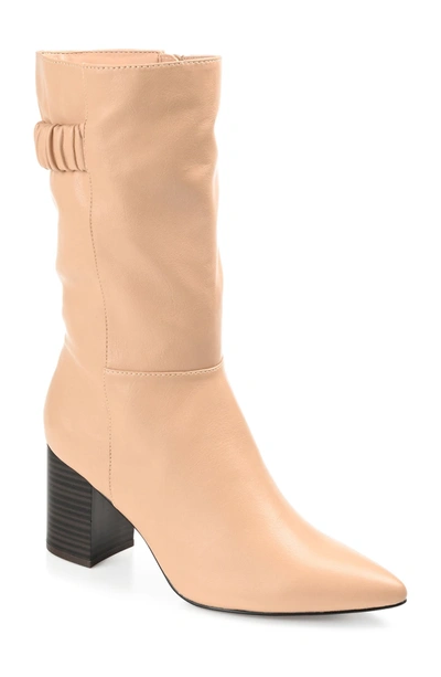 Journee Collection Wide Calf Wilo Boot In Tan