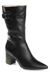 Journee Collection Wilo Vegan Leather Boot In Black