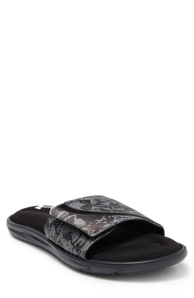 Under Armour Under Amour Ignite Slide Sandal In Black/ Graphite/ Black