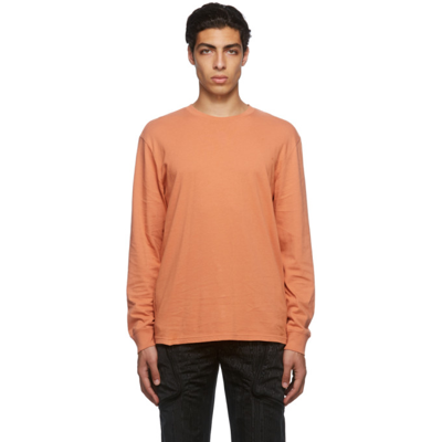 Moncler Genius 7 Moncler Fragment Printed Embroidered Cotton-jersey T-shirt In Orange