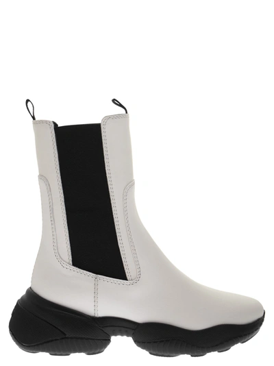 Hogan Ankle Boots In White