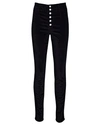 Veronica Beard Cropped Frayed High-rise Skinny Jeans In Black