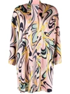EMILIO PUCCI ONDE-PRINT OPEN-FRONT dressing gown