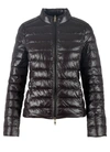 Patrizia Pepe Zip-up Logo Puffer Jacket In Black