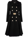 ELISABETTA FRANCHI ELISABETTA FRANCHI WOMEN'S BLACK WOOL COAT,CP00616E2110 40