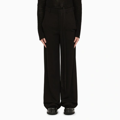 Ann Demeulemeester Black Pieter Palazzo Trousers