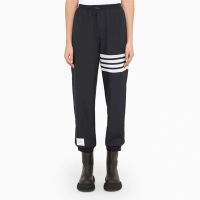 Thom Browne Navy Sports Trousers In Blue