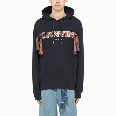 Lanvin Blue Lace Embroidered Hoodie