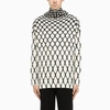 VALENTINO INTARSIA-KNIT TURTLE NECK jumper,WV0KC17J7UT-J-VALE-0AN