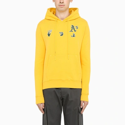 Off-white Yellow/blue Mlb Oakland Athletics Hoodie