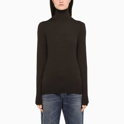 Chloé Brown Turtleneck Pullover