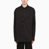 ANN DEMEULEMEESTER BLACK COTTON SHIRT WITH LACES,2102MSH06125CO-J-ANNDE-099