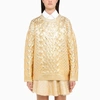 VALENTINO GOLD WOOL PULLOVER,WB0KC27N6SP-J-VALE-L01