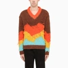 ANDERSSON BELL ORANGE CREWNECK PULLOVER,ATB604UAC-J-ABELL-ORBBYE