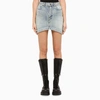 BALENCIAGA DENIM MINI SKIRT,675236TJW79-J-BALEN-5620