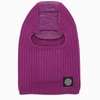 STONE ISLAND MAGENTA LOGO-PATCH BALACLAVA,7515N08C8-J-STONE-V0045