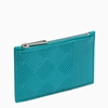 BOTTEGA VENETA PETROL GREEN ZIPPED CREDIT CARD HOLDER,679802V0SQ3-J-BV-4634