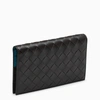 BOTTEGA VENETA PETROL GREEN/FONDANT INTRECCIATO CONTINENTAL WALLET,629680VCPQ6-J-BV-2111