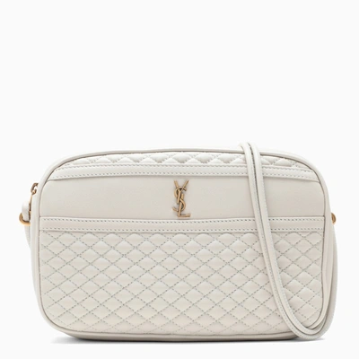 Saint Laurent White Quilted Camera Bag