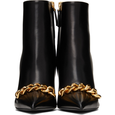 Tom Ford Black Iconic Chain Boots In U9000 Black